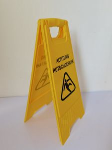 No Parking, Wet Floor Floor Safety PP A Shape Floor Sign