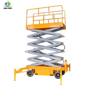 2023 Most Popular 4m to 18m Hydraulic Mobile Scissor Lift with Heavy Load Capacity