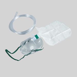 Disposable Medical PVC Non-Rebreather Oxygen Mask with Oxygen Reservoir Bag High Concentration Low Price Good Quality Approved CE&ISO