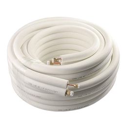 3m10m Air Conditioner Pair Coil Tube 1/4'' 3/8" Split Line Wire Set Air Conditioner Parts Refrigerant Tube Insulated Copper Pipe