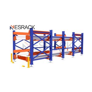 Automated Control Warehouse Racking System High Duty Radio Shuttle Racking for Raw Material Standardized Storage