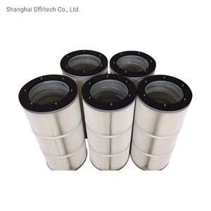 Polyester Dust Collector Pleated Filter Cartridge for Water Treatment Filtration