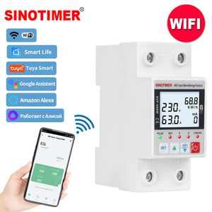 Svp688W-L WiFi Energy Meter Smart Breaker 63A with Voltage Protector and Timer