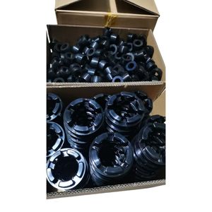 Nm Black Coupling Elastic Pad Polyurethane Coupling Pad Elastic Seal Pad Plum-Shaped Rubber Cushion Rubber Seal