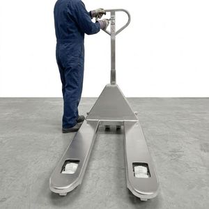 Heavy Duty Stainless Steel Pallet Jack with PU Nylon Wheels