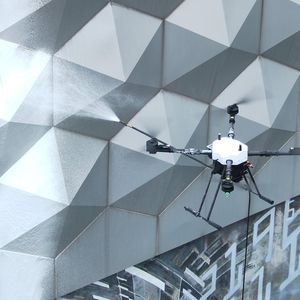 Autonomous Drone for High Rise Building Window Washing Tasks