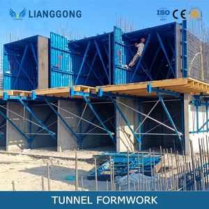 Lianggong High-Strength Concrete Steel Tunnel Form Wall Formwork for Housing Building Construction