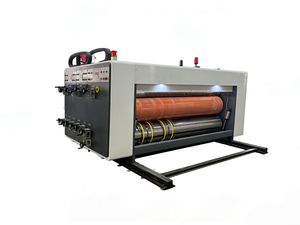 High Quality Semi Automatic Two Colors Corrugated Cardboard Pizza Box Flexo Printer Printing Die Cutting Slotting Machine