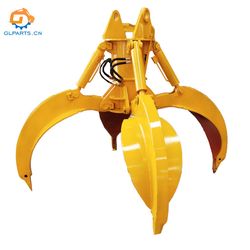 Excavator Hydraulic Orange Peel Bucket Grab Bucket, Lotus Grab Bucket