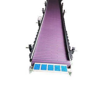 1005 Rubber Top Modular Belt Inclined Conveyor