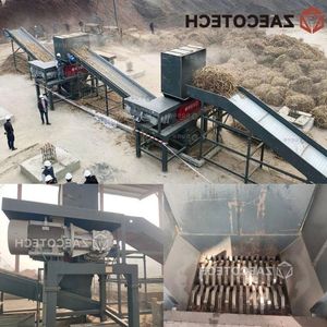 1-70tph Straw Bale Shredder Automatic Biomass Shredder for Sale