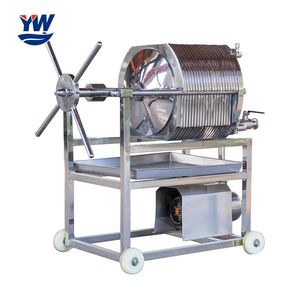 Round Plate Stainless Steel Filter Press for Beer, Wine, Beverage Medicine Industry