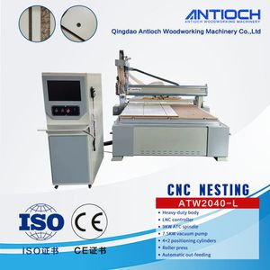 Linear Magazine 9kw Atc Spindle CNC Nesting CNC Router Machine