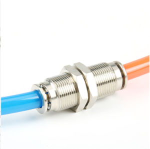 Excellent Manufacturer Selling Bulkhead Tube Straight Fitting Pneumatic Metal Air Hose Connector