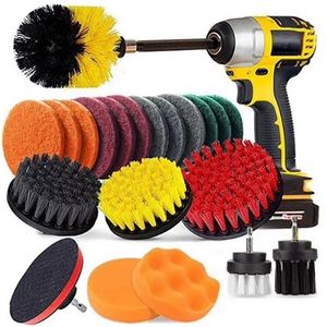 Custom Brush Drill Attachment Set Cordless Electric Drill Cleaning Brush