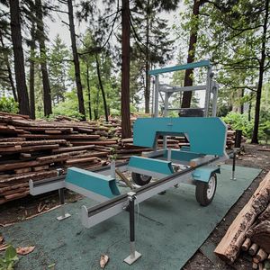 Professional Large Log New Portable Conveyor Belt Electric Timber Saw Mill Portable Band Sawmill Wood