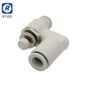 Push in Fittings Pneumatic Tube Connector Straight Flow Control Valve