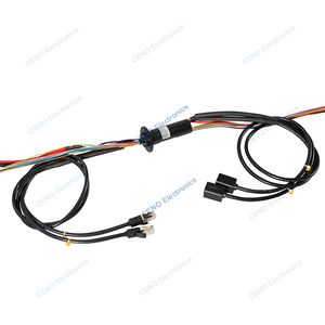 Low Temperature Slip Ring combine Gigabit Ethernet Signal with Electric Swivel