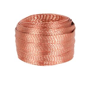 IEC Braided Earthing Conductor Copper Braid Wire Earthing Strap with Terminals