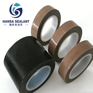 Custom Size PTFE Coated Fiberglass Tape Silicone Adhesive Heat Resistant Tape for Packaging Sealing