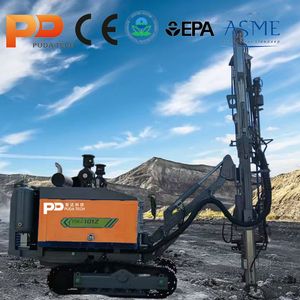 Hydraulic Top Hammer Drill Rig with Automated Rod Handling & DTH Tech