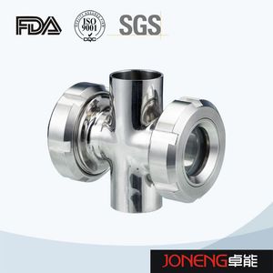 Stainless Steel Line Inline Flow Tubular Sampling Tank Welded Sight Glass (JN-SG1004)