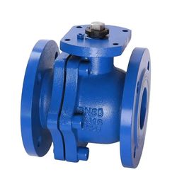 ANSI DIN JIS Pn16 Cast Ductile Iron Manual Handle Flange Connection Ball Valve
