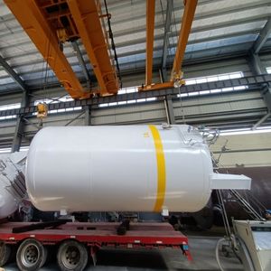 Horizontal Vacuum Powder Insulated Cryogenic Lox/Lin/Lar Storage Tank