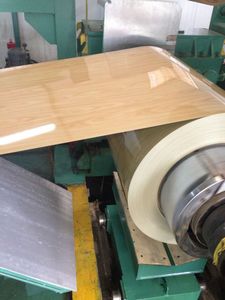 VCM Film Coated Steel Coil PVC Laminated Wood Grain Furniture Steel Plate