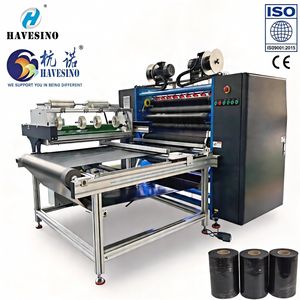 Cheap China Manufacturer Made Thermal Transfer Ribbon Slitting Machine TTR Slitter PLC Control Semi Automatic Leader Table Ribbon Slitter Rewinding Machine