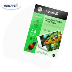 A4 Size Inkjet Self Adhesive High Glossy Photo Paper for Inkjet Printers