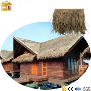 PE Thatch Artificial Straw Type Fire Resistance Roof Tile Size 500*500mm