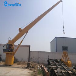 Straight Boom Arm Hydraulic Foldable Ship Deck Crane Marine Supplies