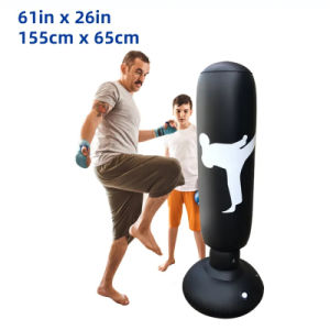Custom Pattern Color Boxing Bag Fitness Home Gym PVC Inflatable Punching Bag