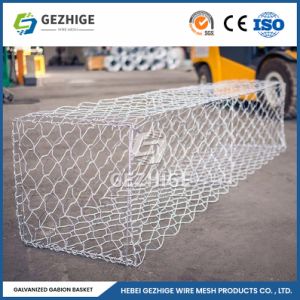Gezhige 80X120 mm Gabion Cages Manufacturers 2.0-4.0mm Wire Thickness PVC Gabion Wire Mesh China 2.0*1.0*1.0 M Galvanized Gabion Slope Protection Net