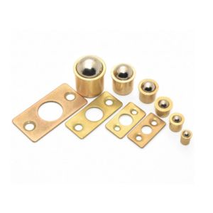Door Bumper Brass Positioning Beads Ball Catcher Press Fit Ball Spring Plunger Door Ball Touch Roller Catch