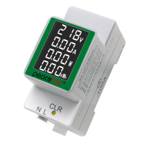 Factory Price Wholesale Genuine New MW-Peacefair Pzem-008 Single-Phase AC DIN Rail Voltmeter 0~100A AC50~300V