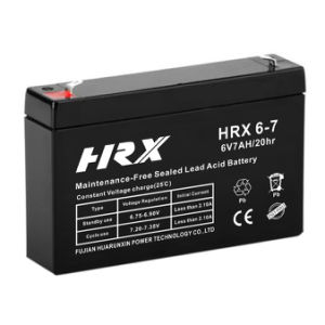 Rechargeable Sealed Maintenance Free Storage 6V7ah UPS Battery