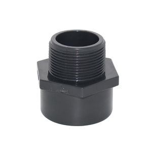 UPVC Male Thread Adaptor with 1.6MPa Pressure in DIN Standard Gray Color