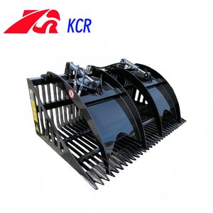 Heavy-Duty Backhoe Loader Grapple Bucket for Rock Handling
