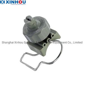 1-1/4 Plastic PP Quick Connect Assembly Adjustable Ball Flat Fan Pipe Clamp Spray Nozzle