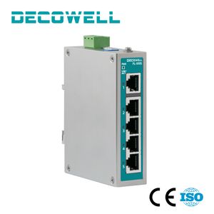 Industrial Unmanaged Ethernet Switch 5/8 Port 12~48VDC Fanless Low Power High EMC