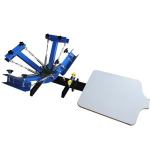4 Color 1 Station Screen Printing Press Machine T-Shirt Bag Hold Pillow Clothes Manual Silk Screen Printer