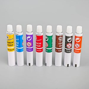 3 Ml - 200 Ml Flexible Aluminum Paint Tubes for Pigment Packaging