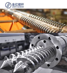 Twin Screw and Barrel of Extrusion Machine with Copper Tube PVC Pipe PE PS