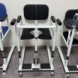 Hydraulic Lift Chair with Stainless Steel Dining Plate and Toilet