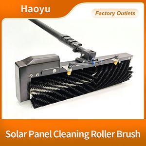 Dual Power Supply Mode Solar Panel Cleaning Roller Brush Professional Equipment for Cleaning Solar Panel Cleaning Brush for Residential & Commercial Solar Panel