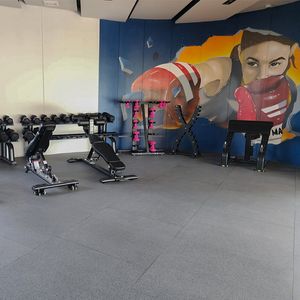 Factory Outlet Shock-Absorbing Crossfit Rubber Floor Tile Black SBR Gym Mats Rubber Flooring Anti-Slip Rubber Mat Gym
