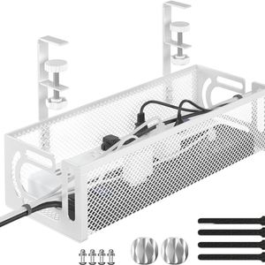 Cable Management Tray Under Desk Under-Desk Cable Management Tray
