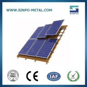 Aluminum Solar Power System Solar Frame and Brackets for Tile Roof Home Solar System